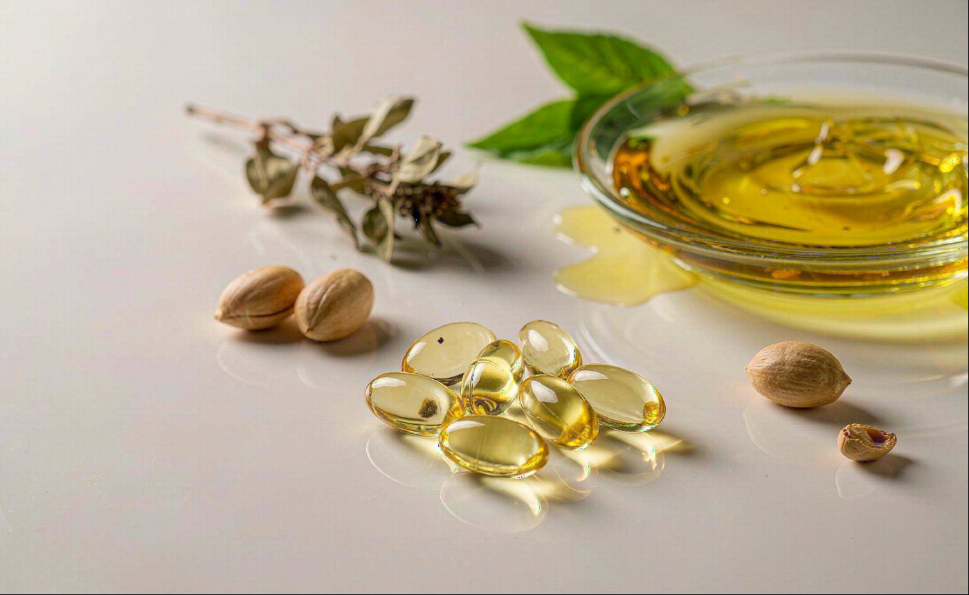 Vitamin F in Soft Capsules: Linoleic Acid for Facial Oil, Eye Serum, Hair Care Lines