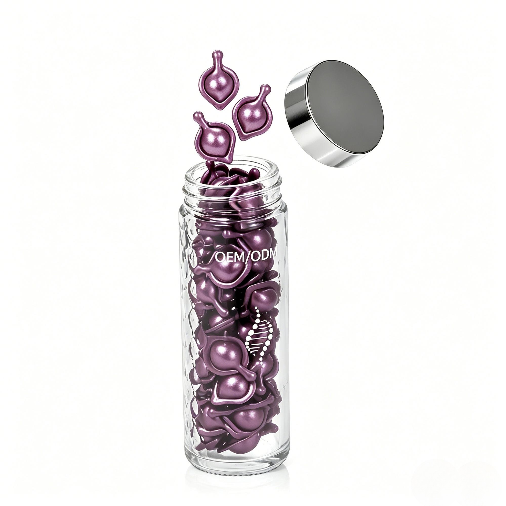 Custom Purple Softgels — Anti-Wrinkle & Repair Serum OEM