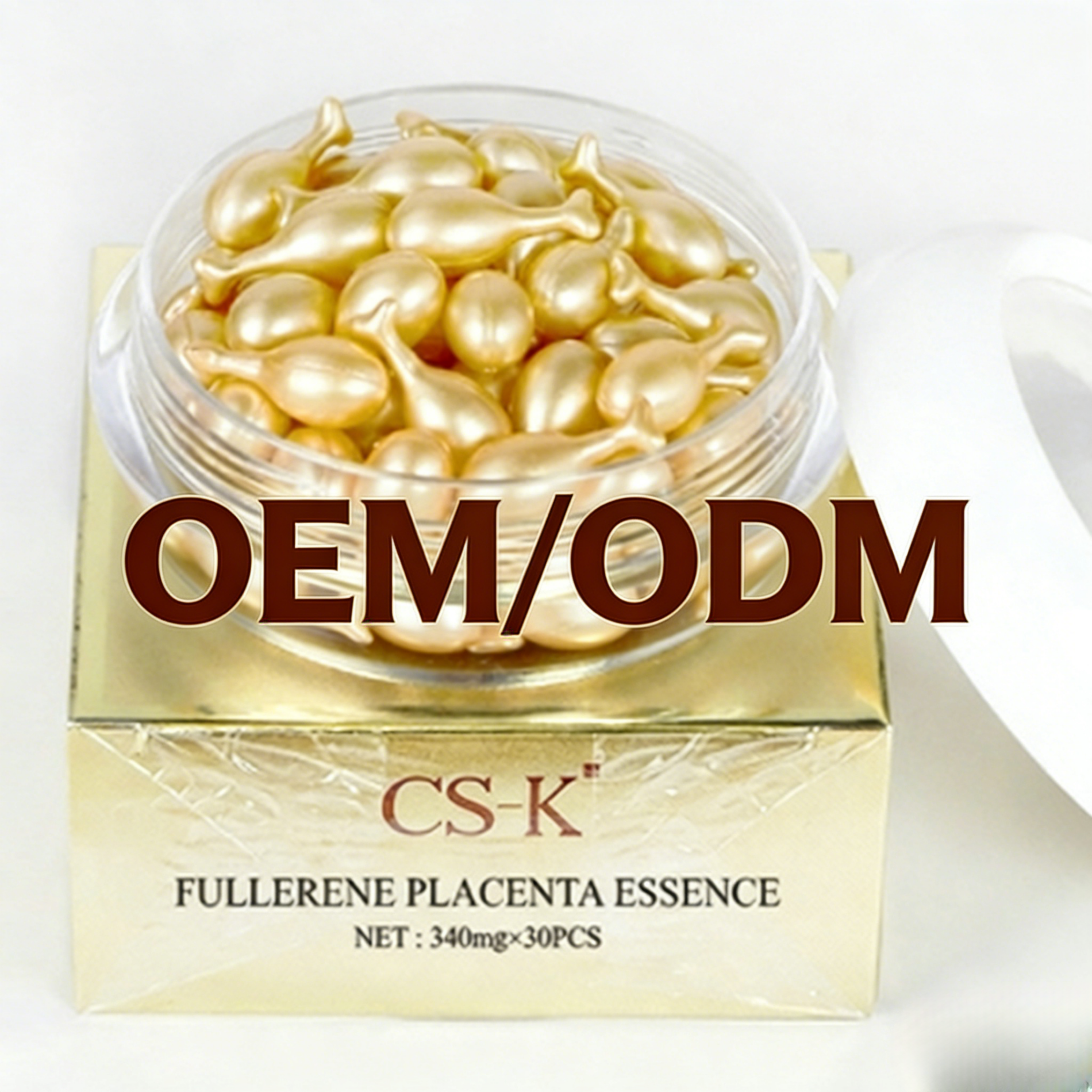 Custom Fullerene + Placenta Anti-Wrinkle Firming Serum Capsules — OEM/ODM