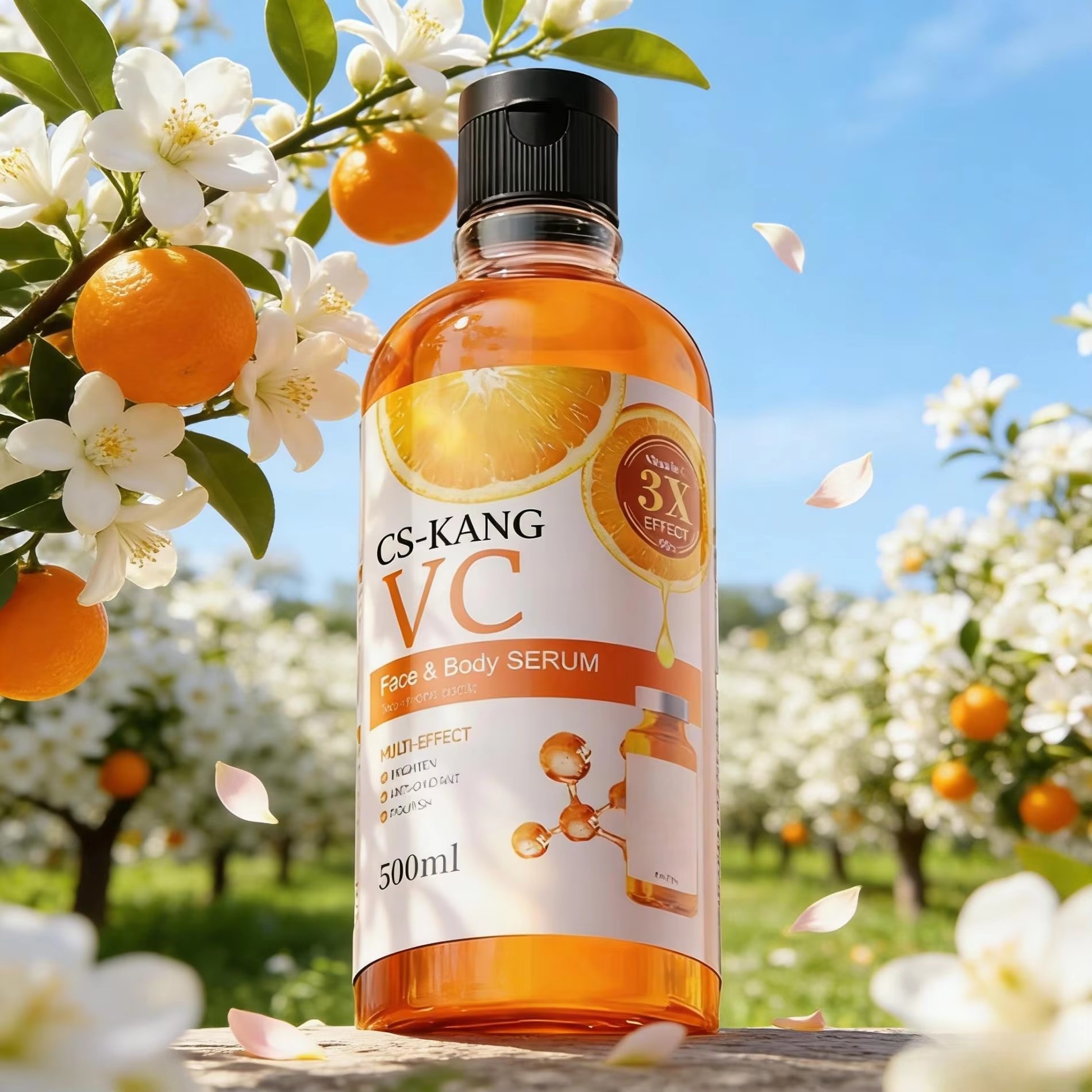 Custom Vitamin C Brightening Serum — Moisturizing, Hydrating & Radiance Boosting OEM