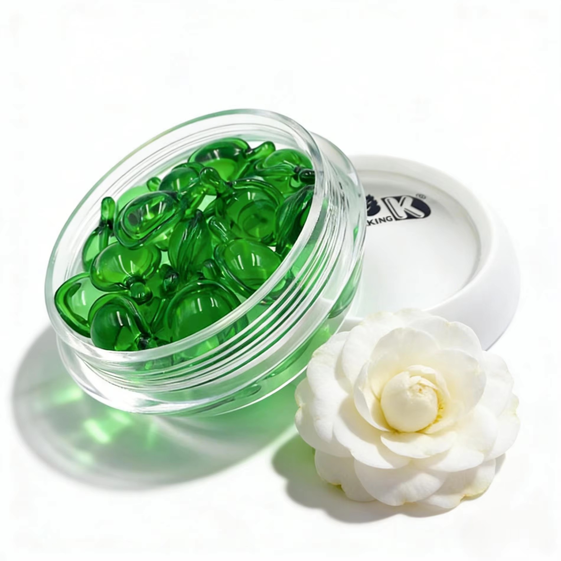 OEM/ODM Camellia Oil Hair Repair Softgel Capsules — Anti-Frizz & No-Rinse Treatment