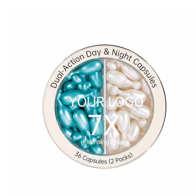 Custom AM/PM Dual-Effect Retinol & Vitamin C Serum Softgel Capsules — OEM Skincare