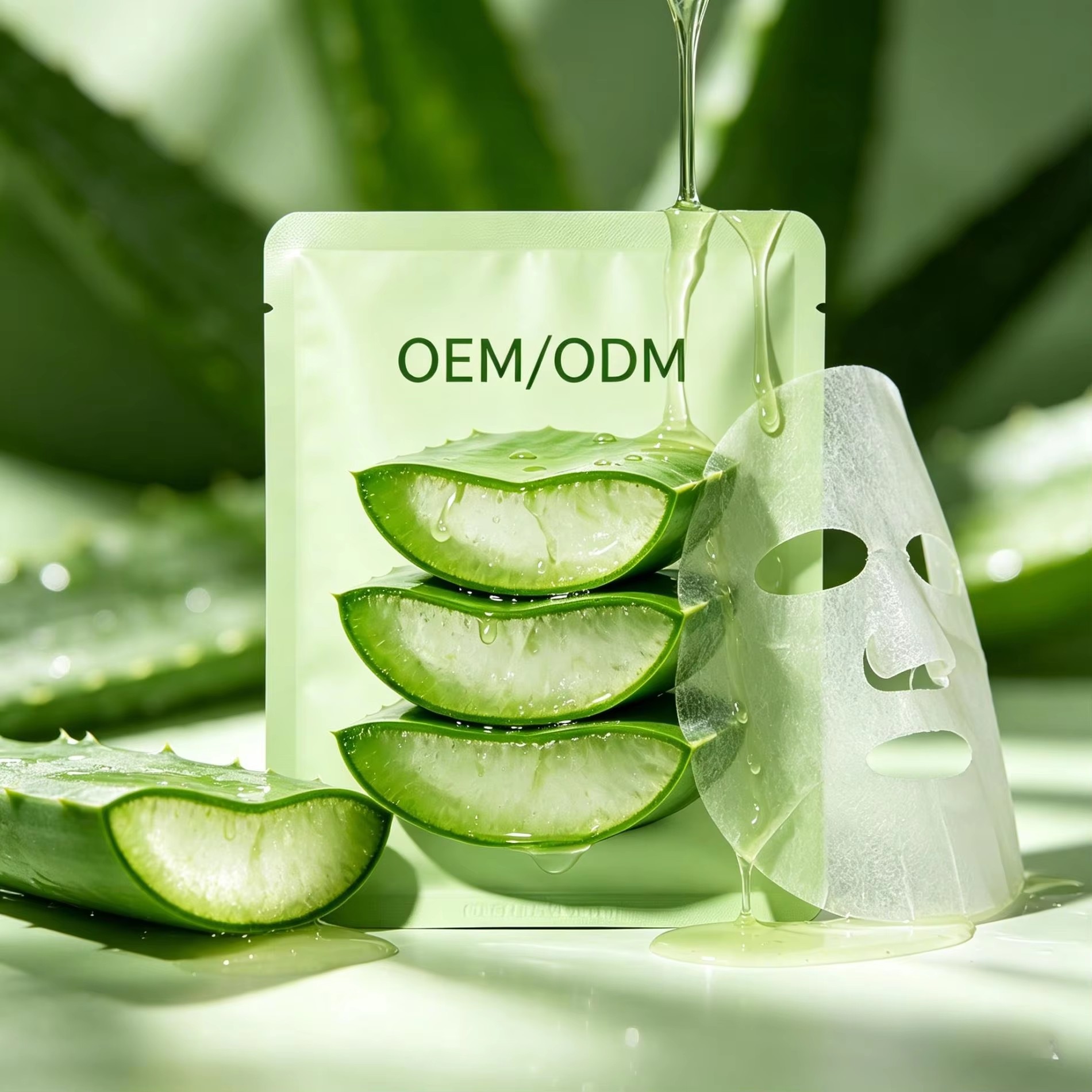 Custom Aloe Vera Face Mask — Moisturizing, Hydrating & Soothing Sheet Mask OEM/ODM