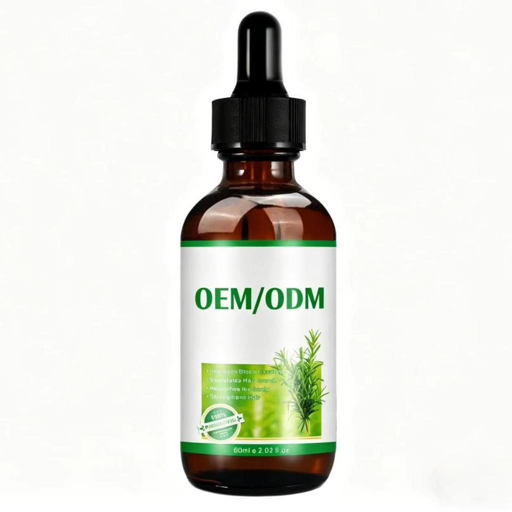 Custom Rosemary Essential Oil Hair Care Oil — Nourishing Scalp Treatment & Anti-Hair Loss OEM