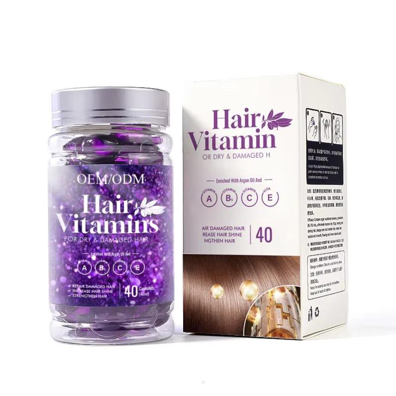 Custom Moroccan Argan Oil Hair Softgel Capsules — Anti-Frizz Smoothing & Nourishing Essence OEM