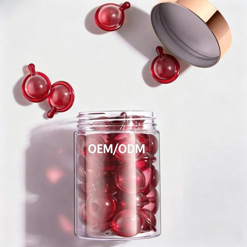 OEM/ODM Rose Scented Hair Essential Oil Softgel Capsules — Smoothing Hair Treatment