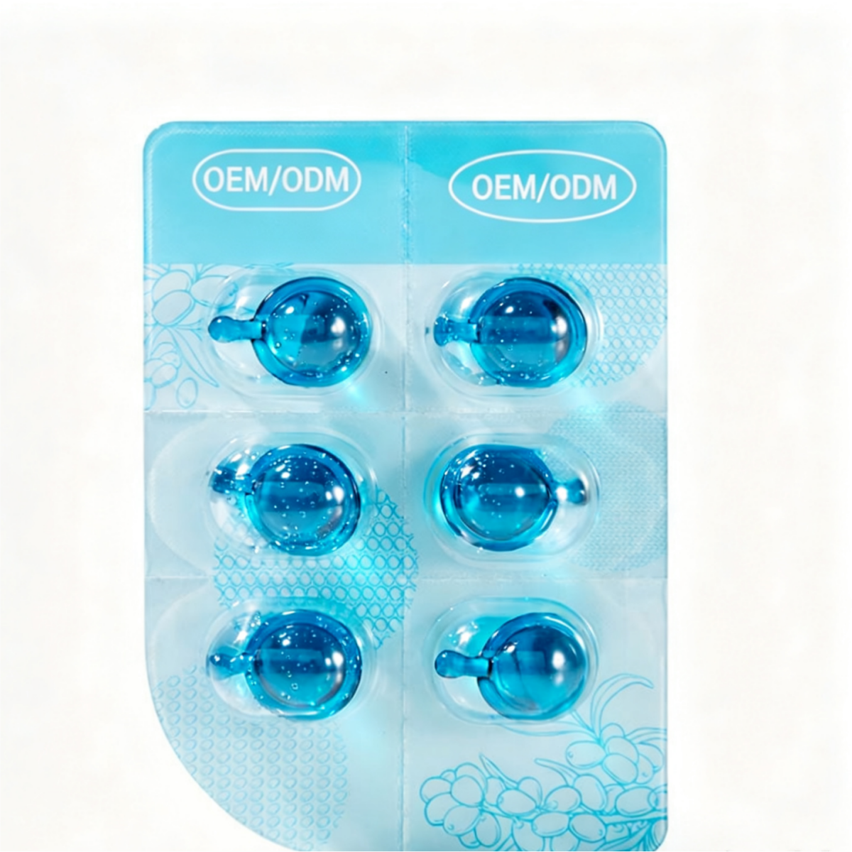 OEM Camellia Hair Oil Softgel Capsules Blister Pack Nourishing Repairing Custom Source Factory