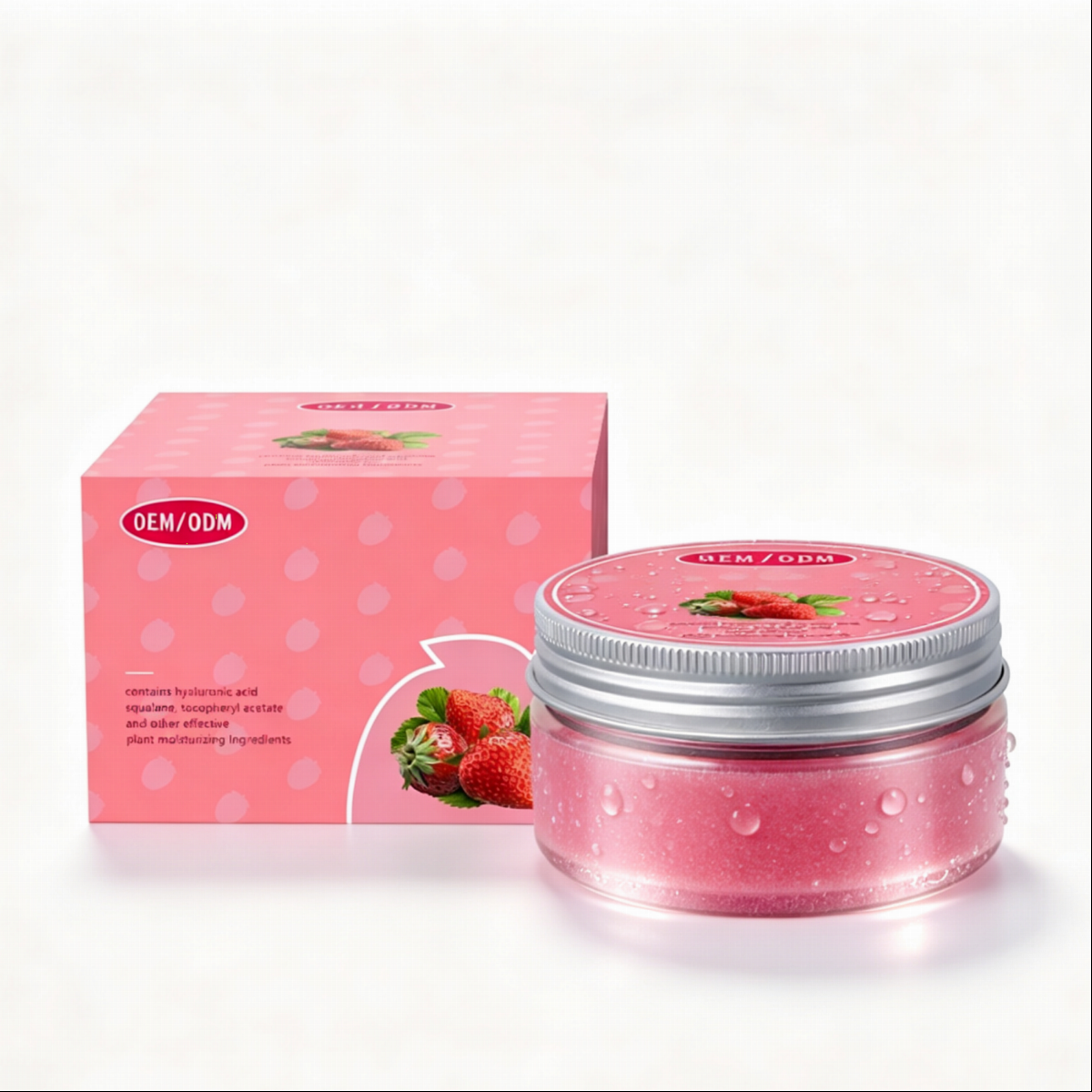 OEM Strawberry Lip Balm Moisturizing Hydrating Nourishing Repairing Private Label Custom Source Factory
