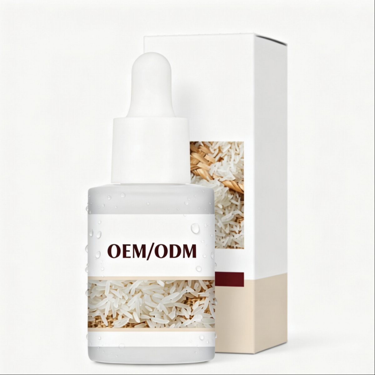 OEM Rice Exfoliating Face Serum Brightening Smoothing Hydrating Gentle Skin Care Custom Source Factory