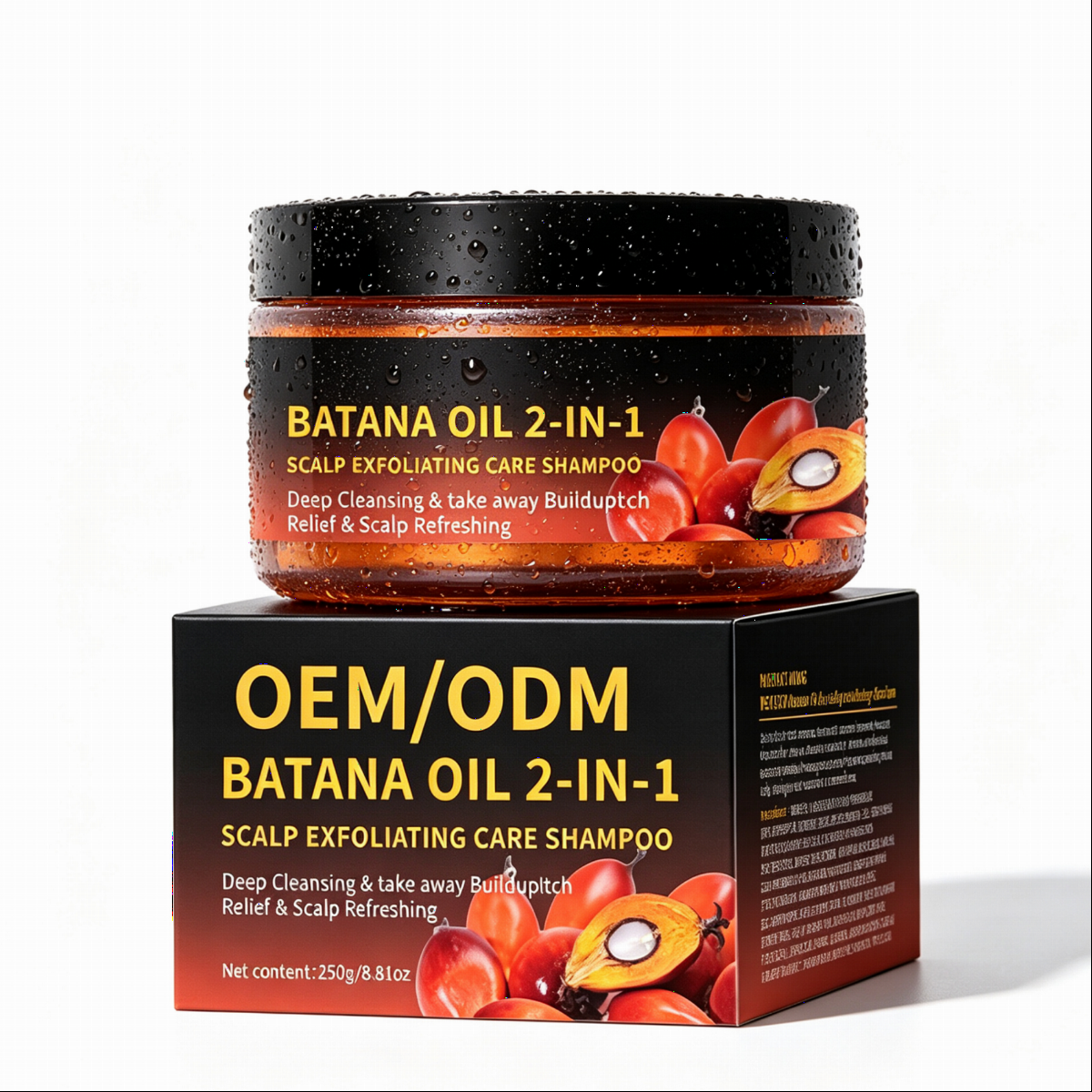 OEM Batana Oil Hair Scalp Cleansing Balm Nourishing Repairing Damaged Hair Anti Hair Loss Source Factory