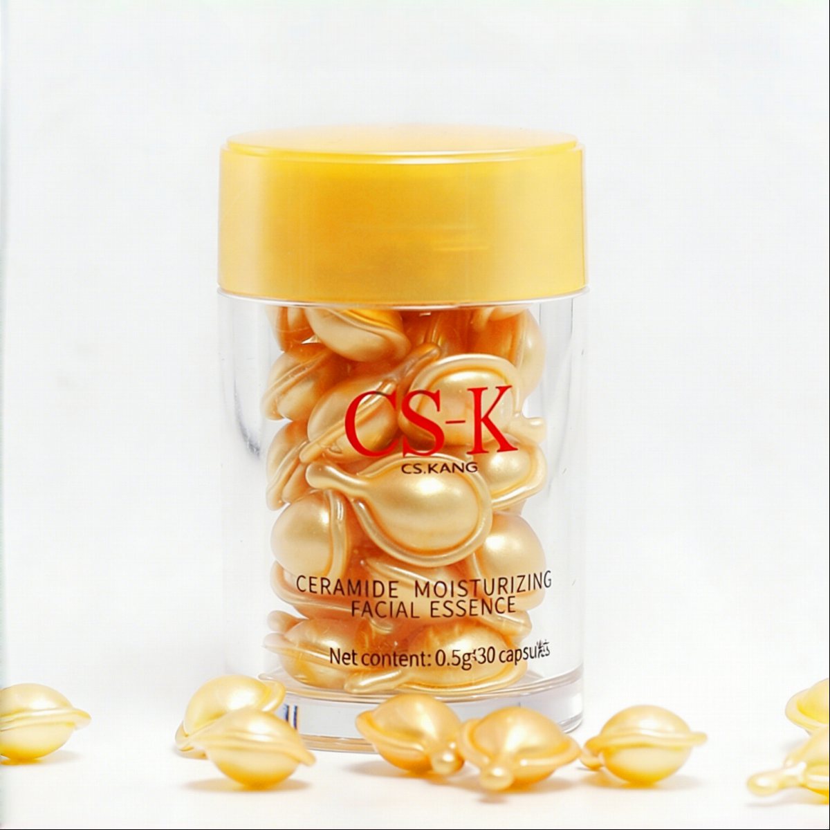 Ceramide Anti-Wrinkle Moisturizing Facial Serum Capsules for Face Whitening & Nourishing All Skin Types for Women