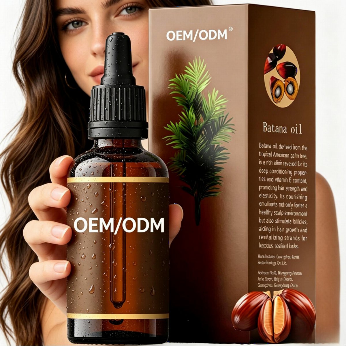 OEM 100% Pure Organic Batana Oil Hair Growth Stronger Thicker Dry Damaged Hair Repair Natural Hair Care Supplier