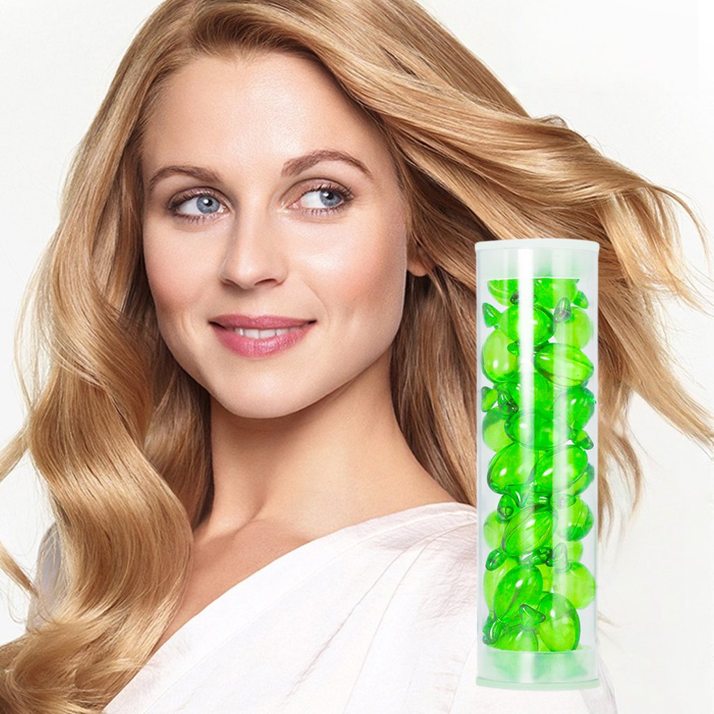 Hair Care Oil & Serum Capsules with Rose Fragrance Lightweight for Damaged & Dry Hair Damage Repair Jojoba & Meadowfoam Oil