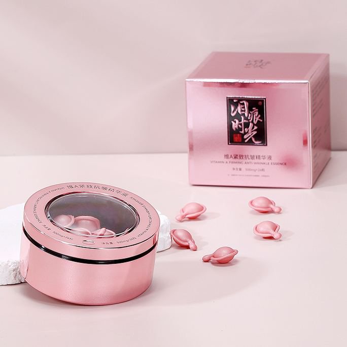CS-K Vitamin a Anti-Wrinkle Firming Moisturizer Skin Revitalizer Facial Serum Capsules for Face & Neck Anti-Aging Skincare