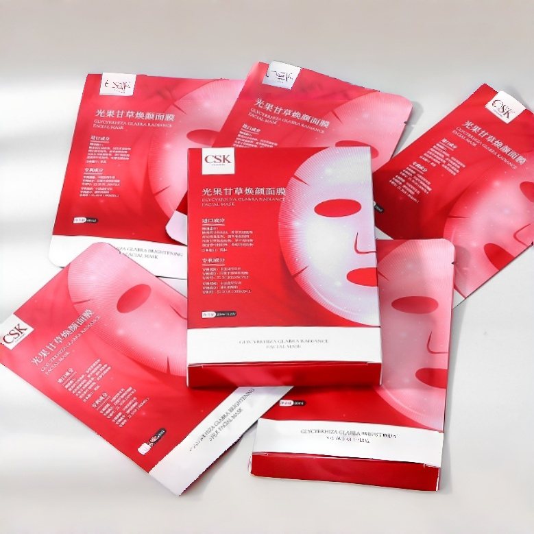 Glycyrrhiza Glabra Arbutin Niacinamide Brightening Sheet Mask with Deeply Moisturizing & Face Whitening Features