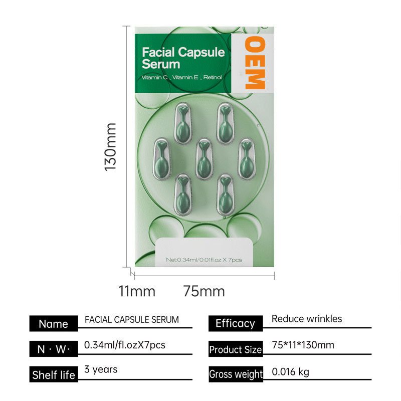 Source Factory Processing Pearl Hyaluronic Acid Coenzyme Whitening Herbal Moisturizing Serum Capsules Firming Lifting