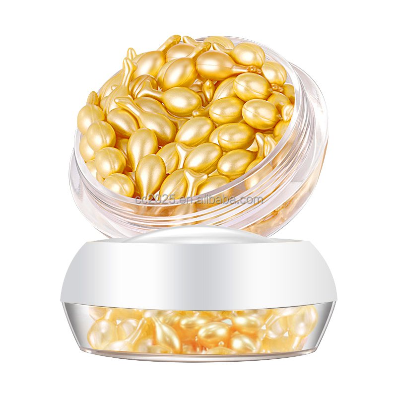 Green Tea Essence Capsule Serum VC Brightening Moisturizing Facial Oil Nourishing Skin Serum for Daily Glow Skin Care