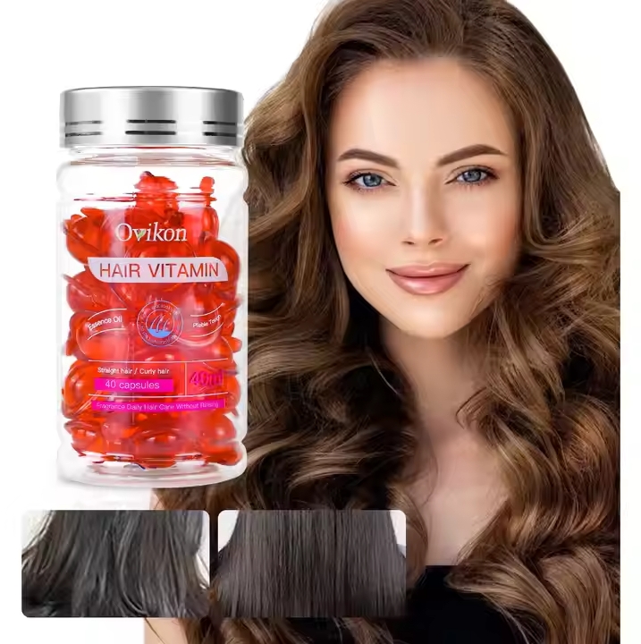 Factory Directly Sell Capsule Essential Oil For Hair Care Deep Conditioning Keratin-Infused Amino Acid Hair Essential Oil
