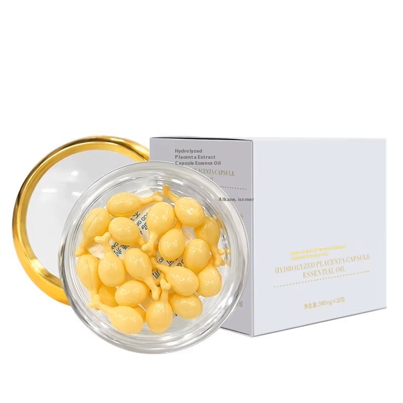 Targeted Face Nourishment with Hydrolyzed Placenta and Hyaluronic Anti-Aging for Essence Oil Liquid for Firm Wrinkle-Free Skin