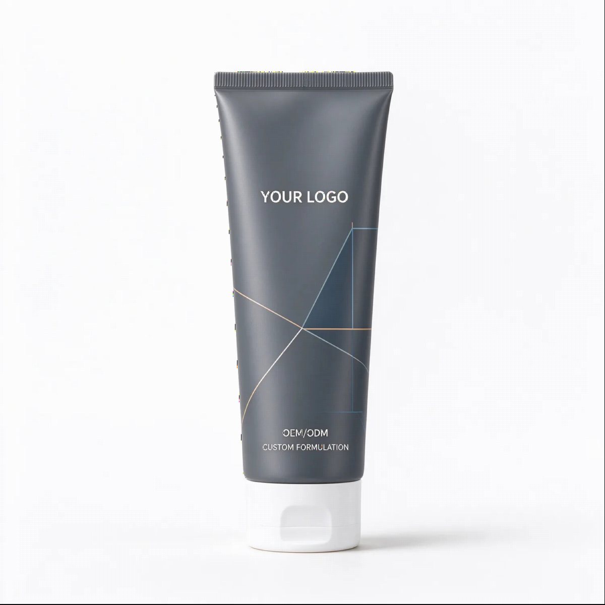 Men's Dark Grey Face Wash Tube | OEM ODM Factory