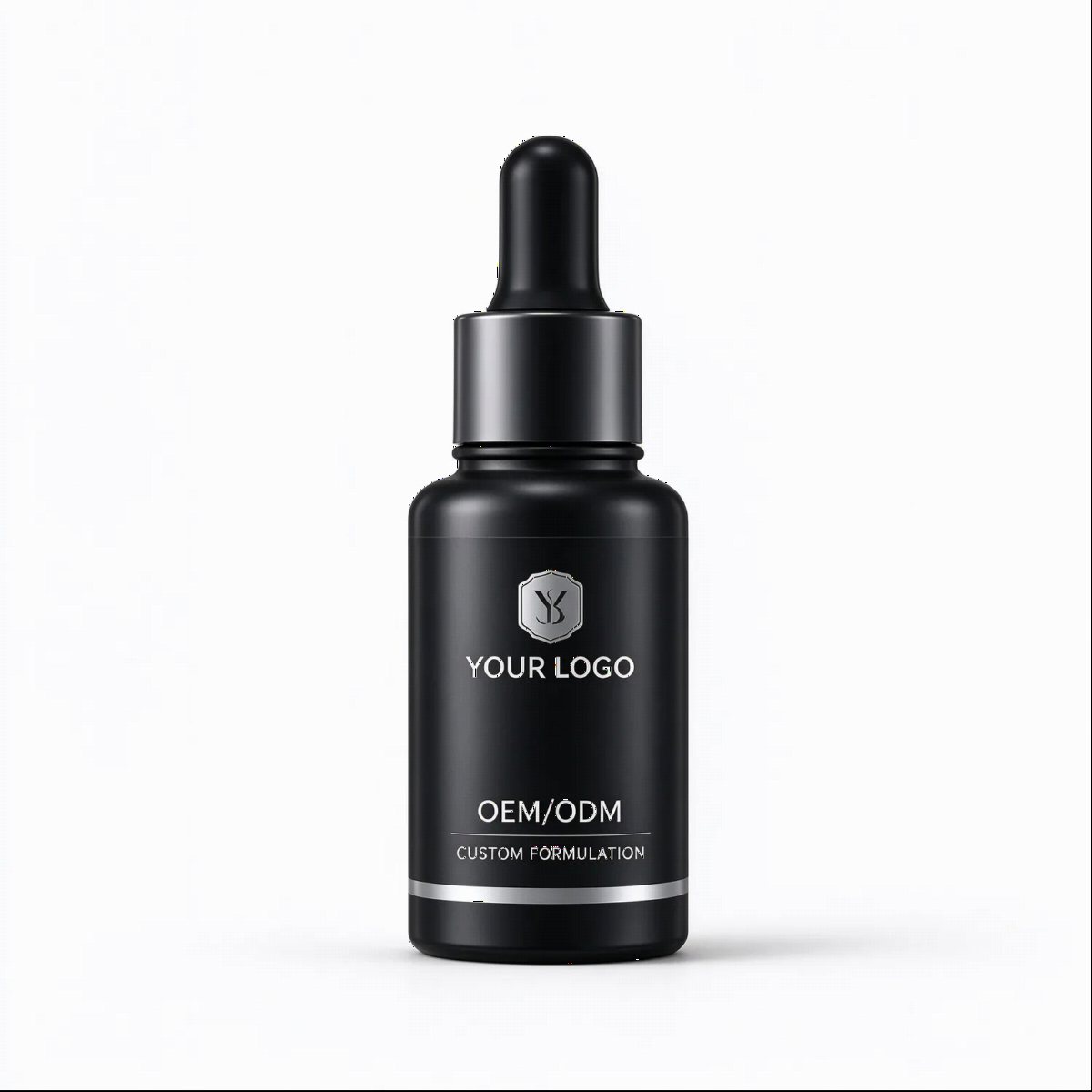 Men's Black Dropper Serum Bottle | OEM ODM Custom