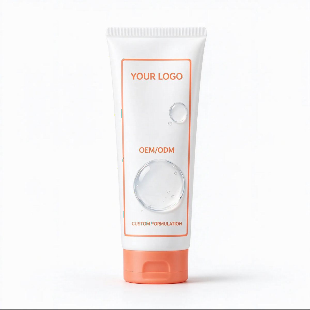 Gold Luxe Facial Cleanser Tube | OEM ODM Custom