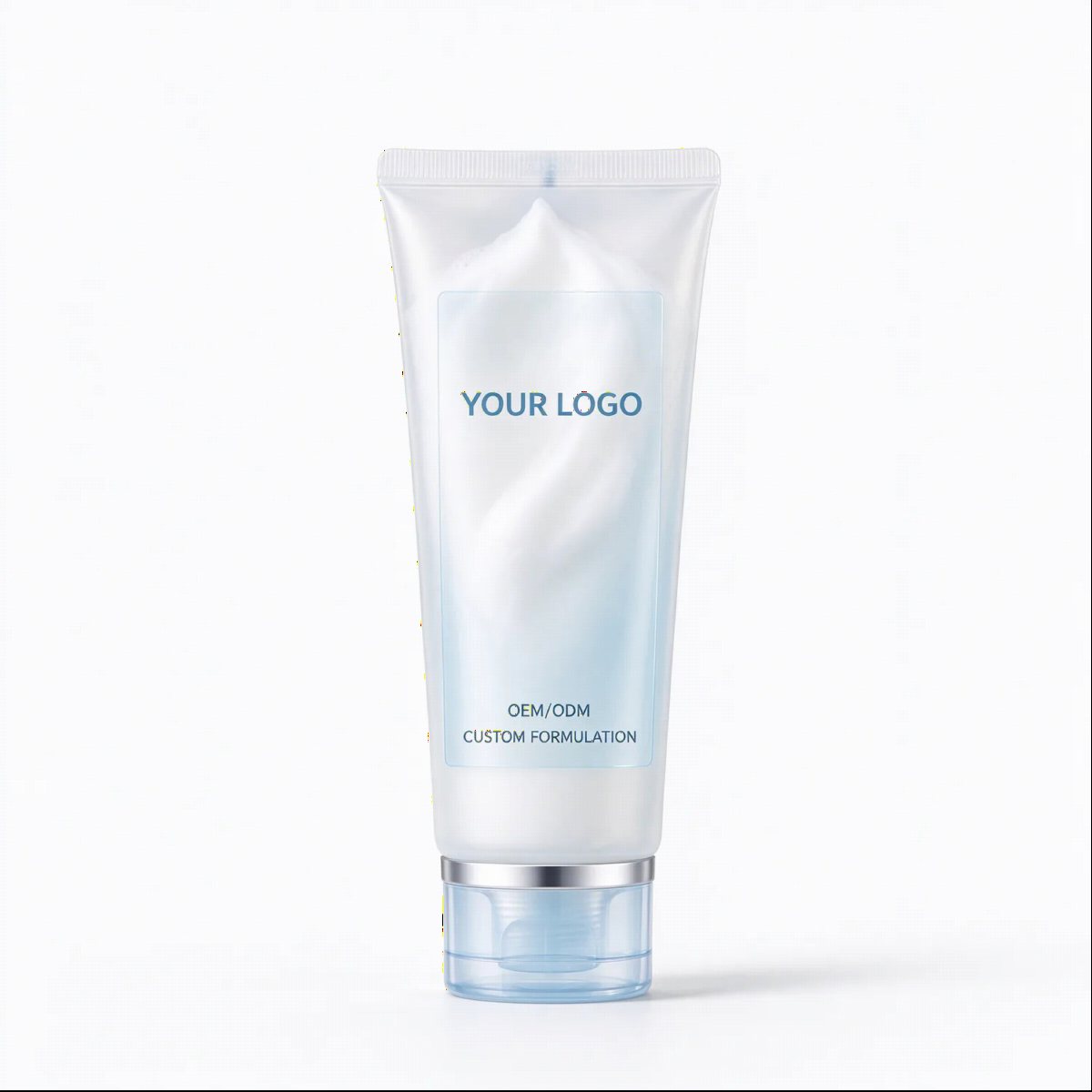 Aqua Blue Gradient Face Wash Tube | OEM ODM Custom