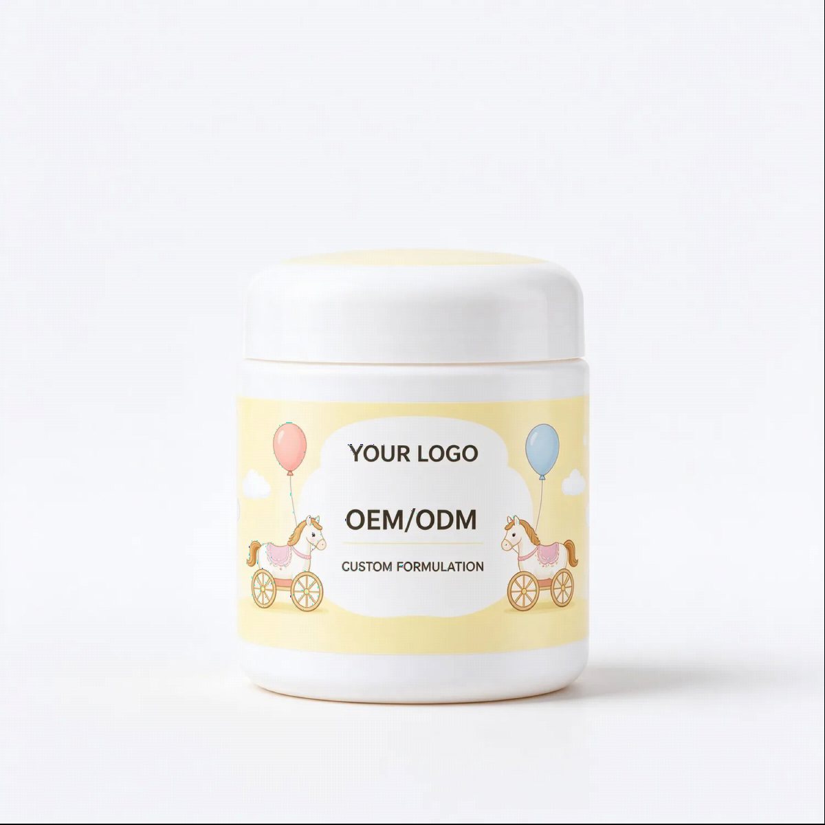 Pram Motif Baby Nappy Cream Jar | OEM ODM Custom