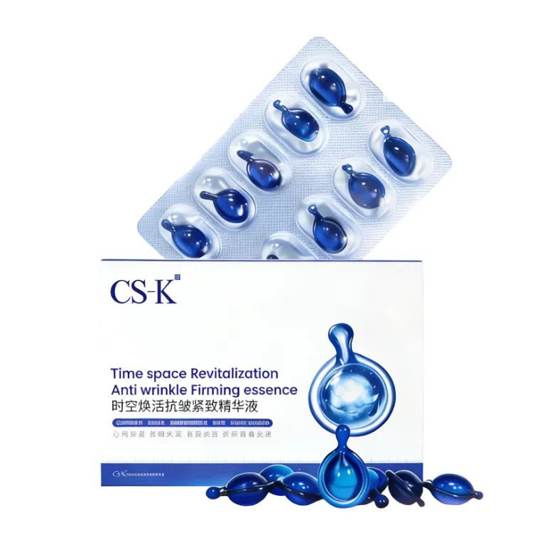 Blue Revitalizing Firming Essence Capsules | OEM ODM Capsule