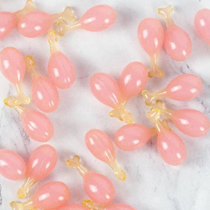 Pink Teardrop Serum Capsules | OEM ODM Skin Care Capsule Lab