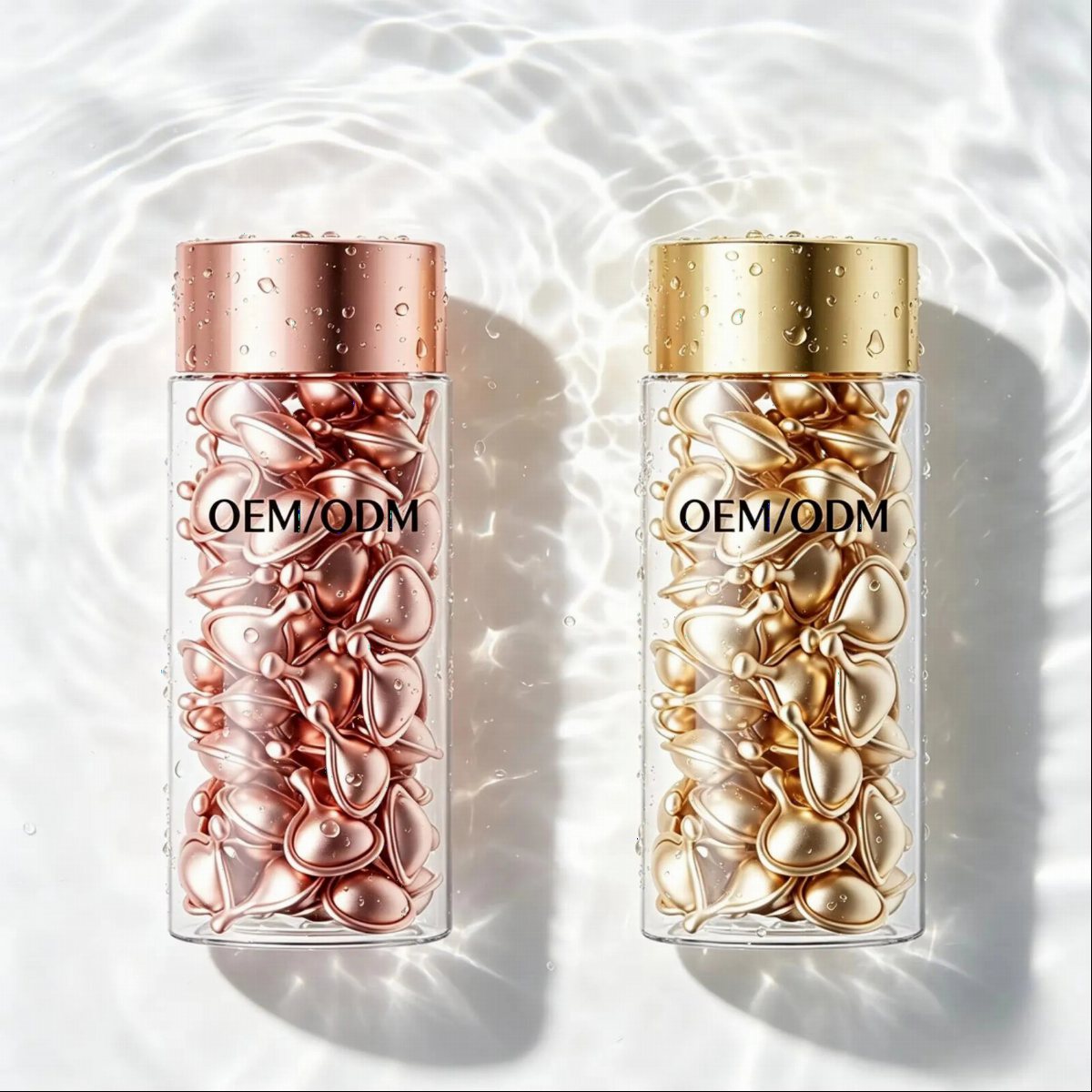 Rose Gold and Gold Capsule Duo Set | OEM/ODM Capsule Essence
