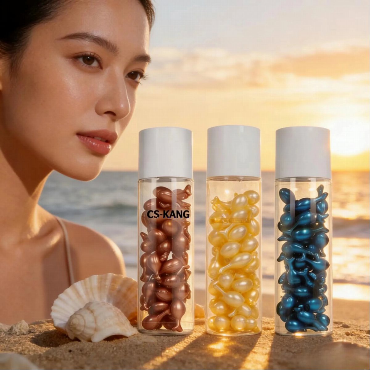 Multi-Color Facial Capsule Serum Bottles | OEM/ODM Fragrance