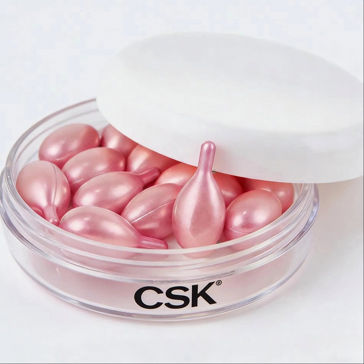 Rose Pearl Glow Essence Capsule Jar | OEM/ODM Capsule Custom