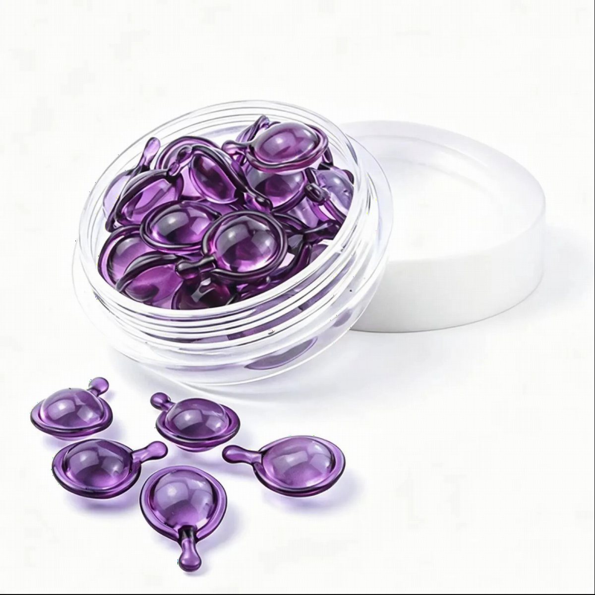 Purple Round Repair Capsule Beads | OEM/ODM Beauty Fragrance