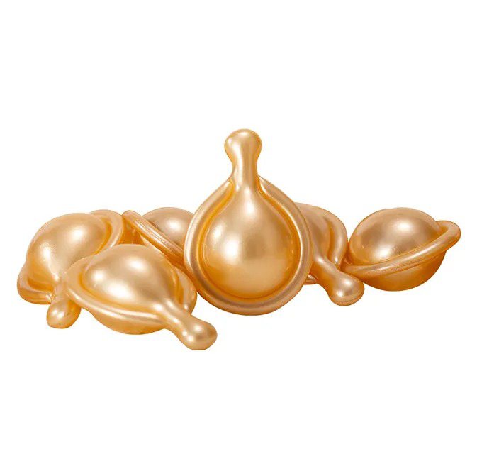 Champagne Gold Metallic Serum Capsule | OEM/ODM Beauty Maker