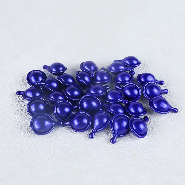 Royal Blue Metallic Serum Capsule | OEM/ODM Beauty Fragrance