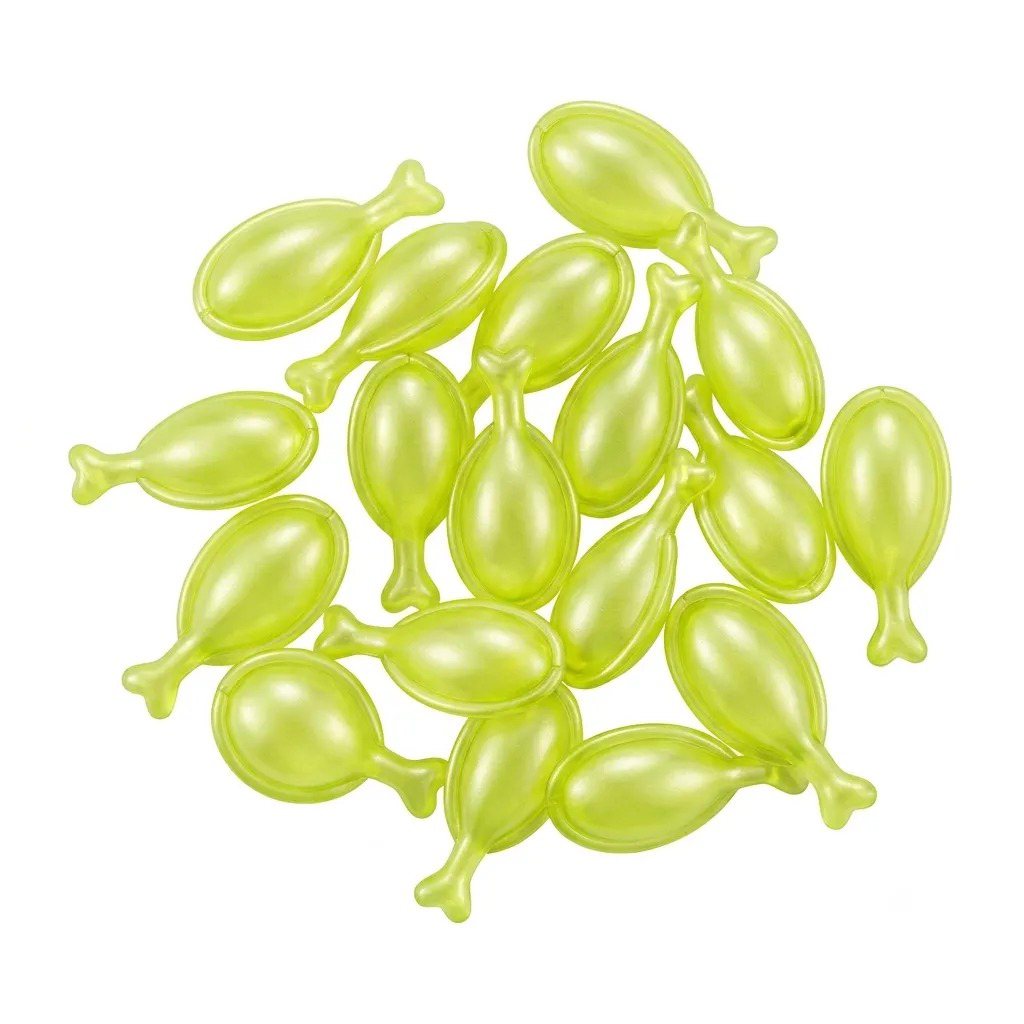 Lime Green Fish Shape Bath Oil Beads | OEM ODM Essence Maker