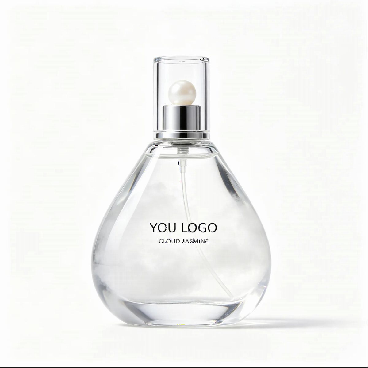 Pear Drop Glass Perfume Bottle