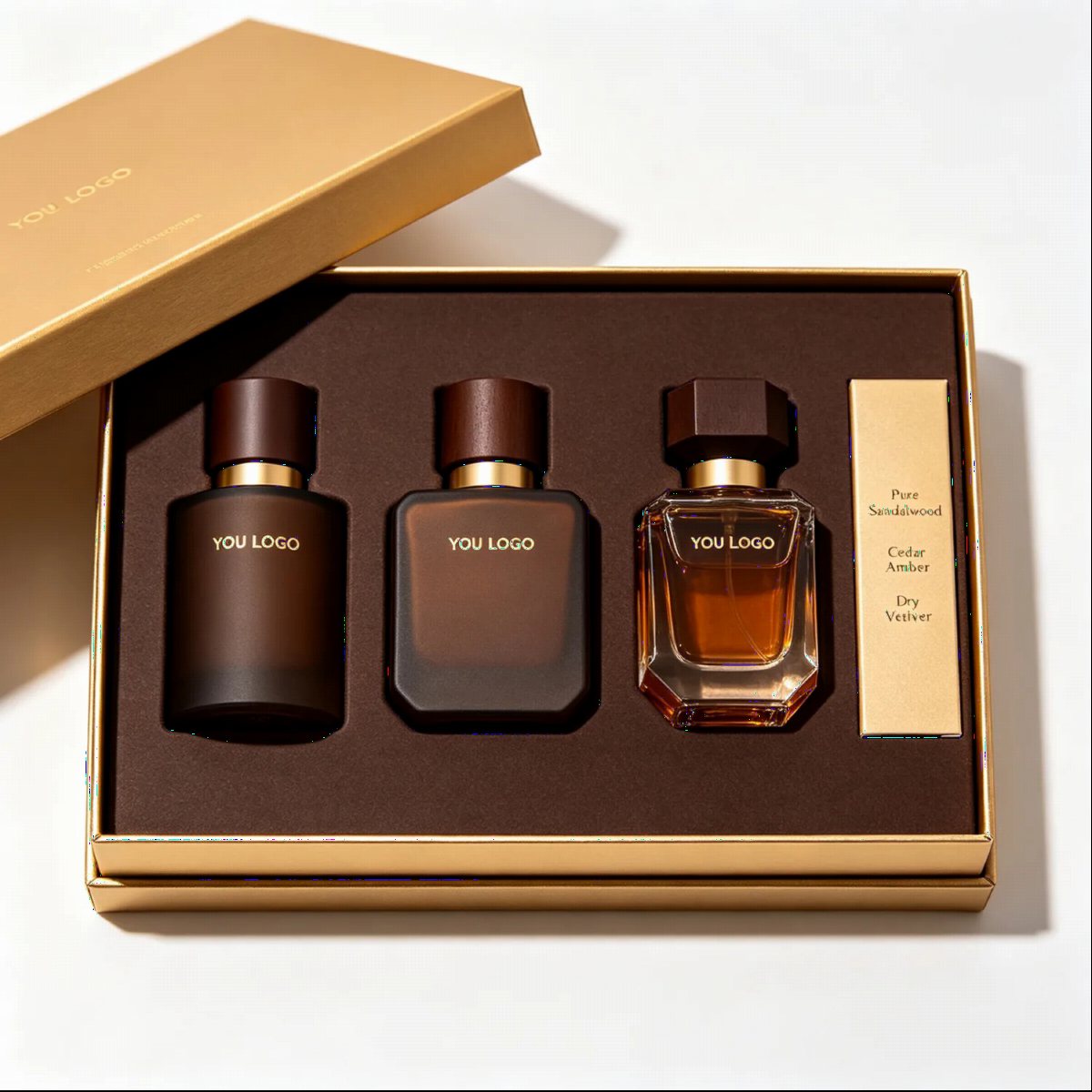 Espresso Brown Perfume Trio Box