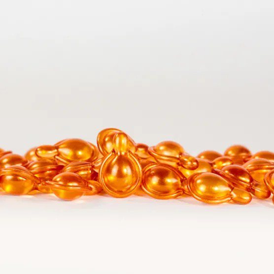 Amber Gold Teardrop Facial Oil Capsule | OEM ODM Beauty Line