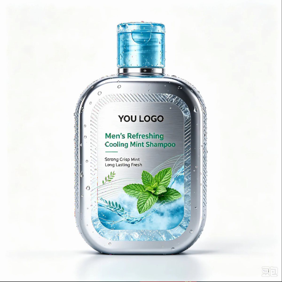Men's Cooling Mint Shampoo Travel Bottle
