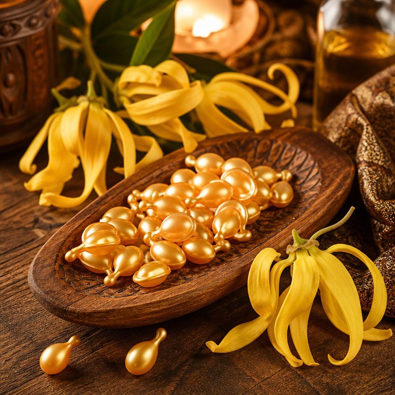 OEM/ODM Ylang-Ylang Aromatherapy Body Capsules - Firming, Sensual Spa Relaxing & Luxurious Nourishing Care